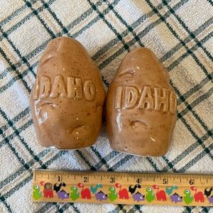 Ceramic Idaho Spuds Salt & Pepper Shakers